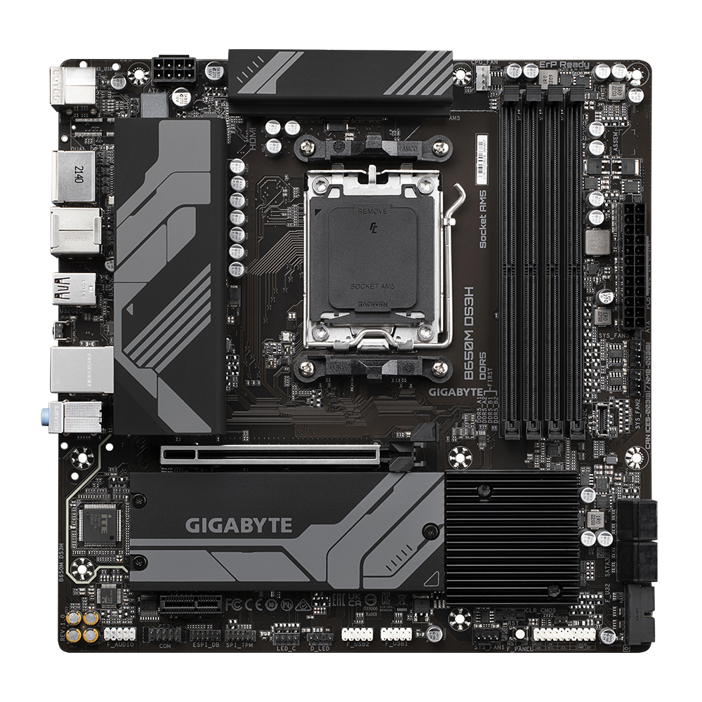 Bekijk afbeelding 1 van Gigabyte AM5 B650M DS3H - DDR5/2xM.2/DP/HDMI/µATX